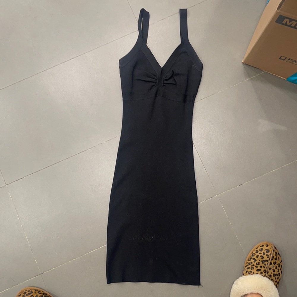 BCBG above the knee black tight dress